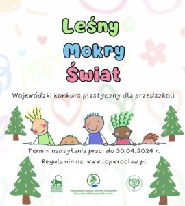 Leśny mokry świat plakat